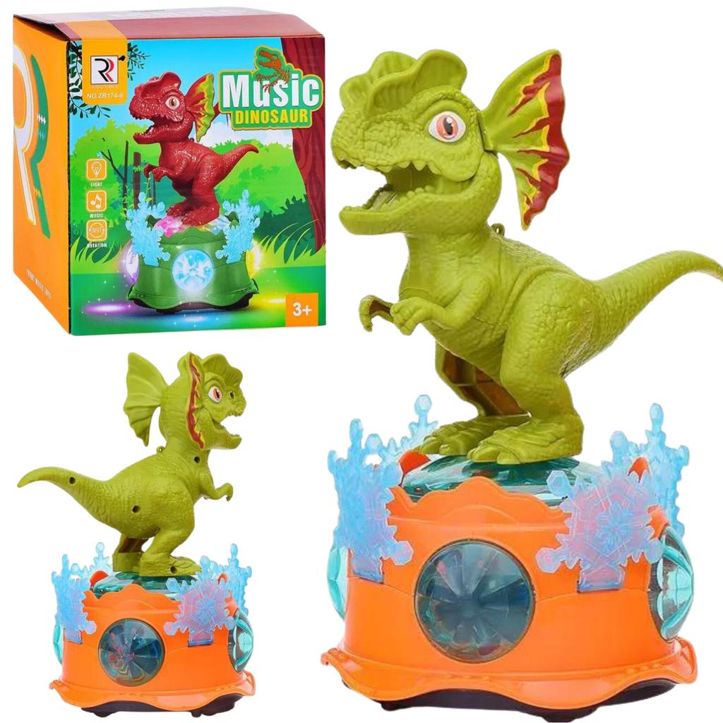Interactive Dinosaur Music Box Light and Sound Effects Moves