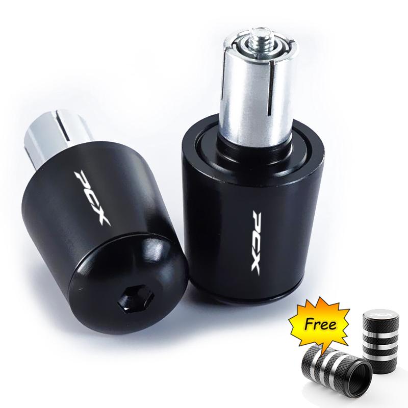 For HONDA PCX125 PCX150 PCX 125 150 pcx 125 150 Motorcycle Accessories CNC Handle Bar Handlebar Grips Cap End handle Plugs cap