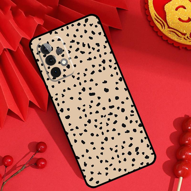 Coque léopard beige pour Samsung Galaxy M55 M35 M15 M11 M12 M13 M14 M06 M16 M36 M56 M31 M53 M32 M52 M34 M54