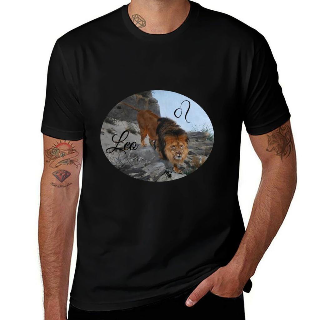 Leo Zodiac Sign TShirt AntiPerspiration Workout Top