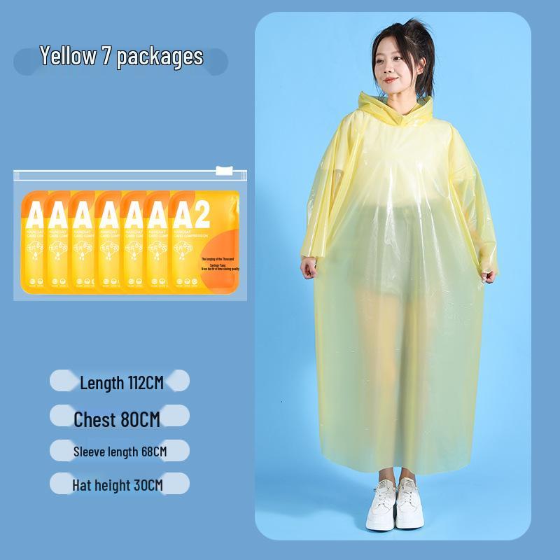 Children's Waterproof Disposable Raincoat - Portable One-Piece Cape for Hiking, Rafting, Camping, and School.