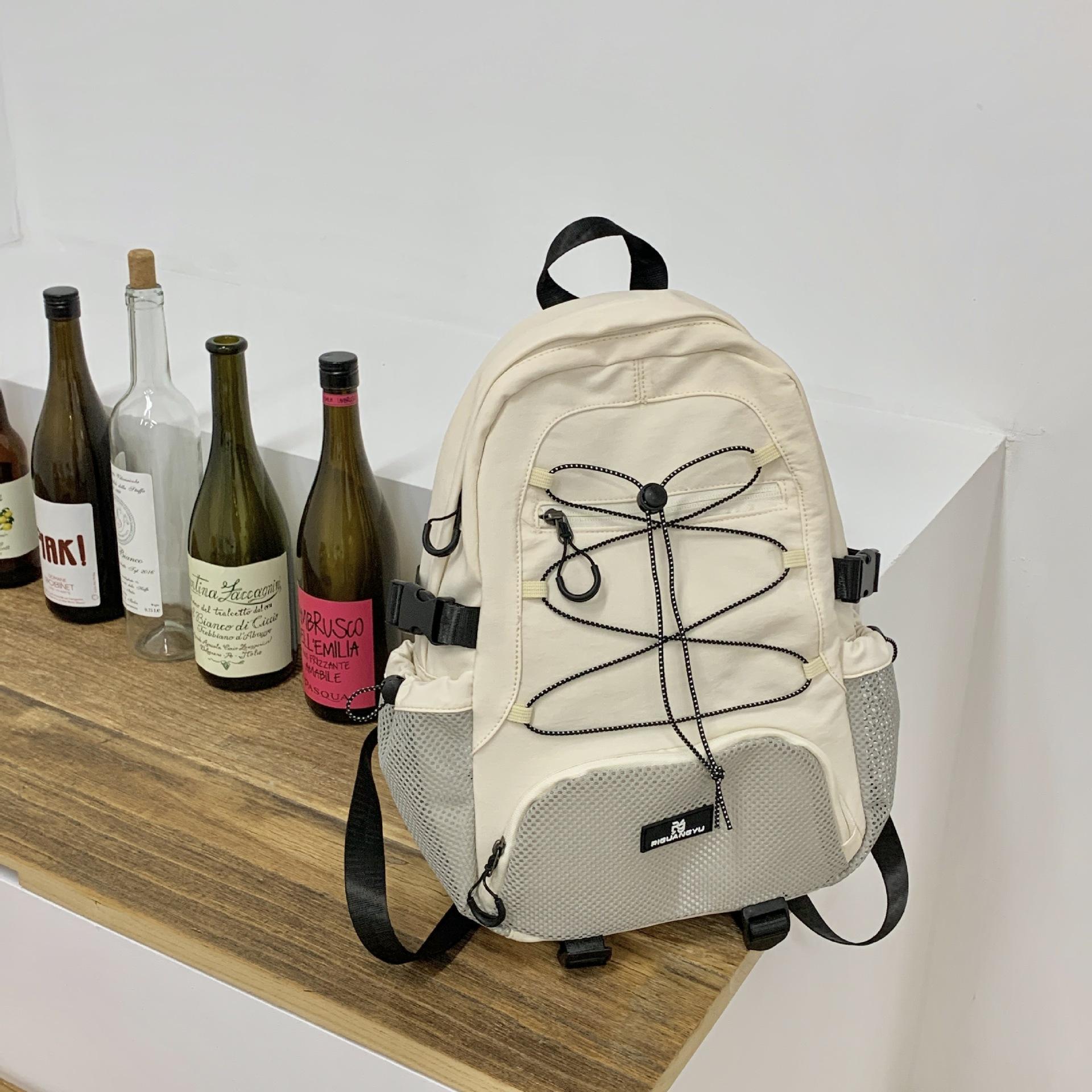 

Рюкзак женский большой емкости 2024 новый повседневный тканевый мешок ручной студенческий школьный рюкзак премиум-класса Sense