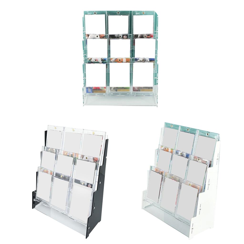 3 Layer Sports Card Display Case Easy To Use Acrylic Card Organizer Sports Baseball Card Stand Memorabilia Holder