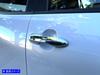 BRIGHTZ Finish Stainless Steel Door Handle for Toyota Aqua with MXPK16 Ultra-Mirror Covers, 4-Piece Half-Type, (2010, 2011, 2015, 2016) [Compatible