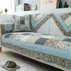 Modern Sofa Covers Living Room Plaid Stripe Sofa Towel Couch Cover Cotton Non-slip Sofa Slipcover Minimalist Corner Seat Cover