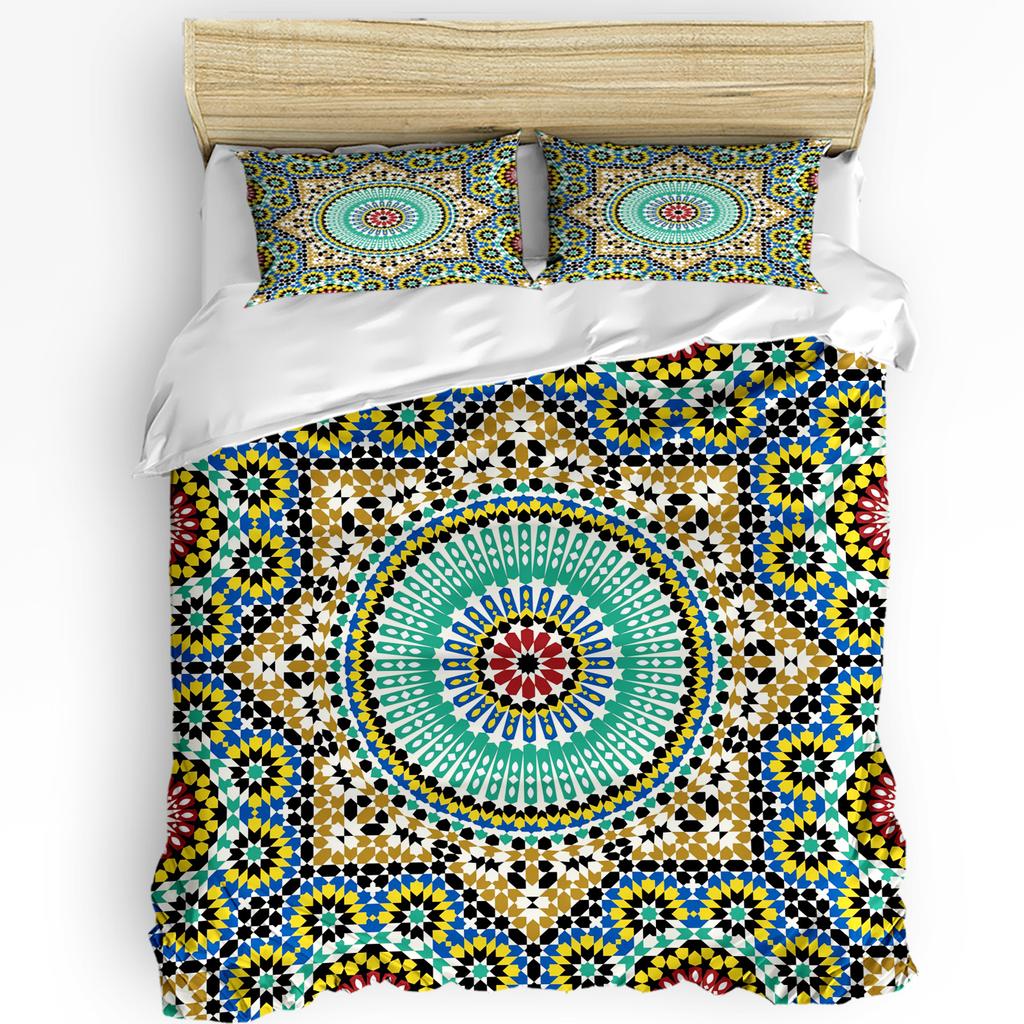 Flowers Leaves 3pcs Bedding Set For Bedroom Double Bed Home Textile Duvet Cover Quilt Cover Pillowcase