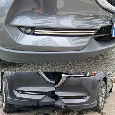 For Mazda Cx-5 Cx5 Accessories Car Front Fog Light Strips Decoration Cover Exterior Chromium Modification Product 2017-2025