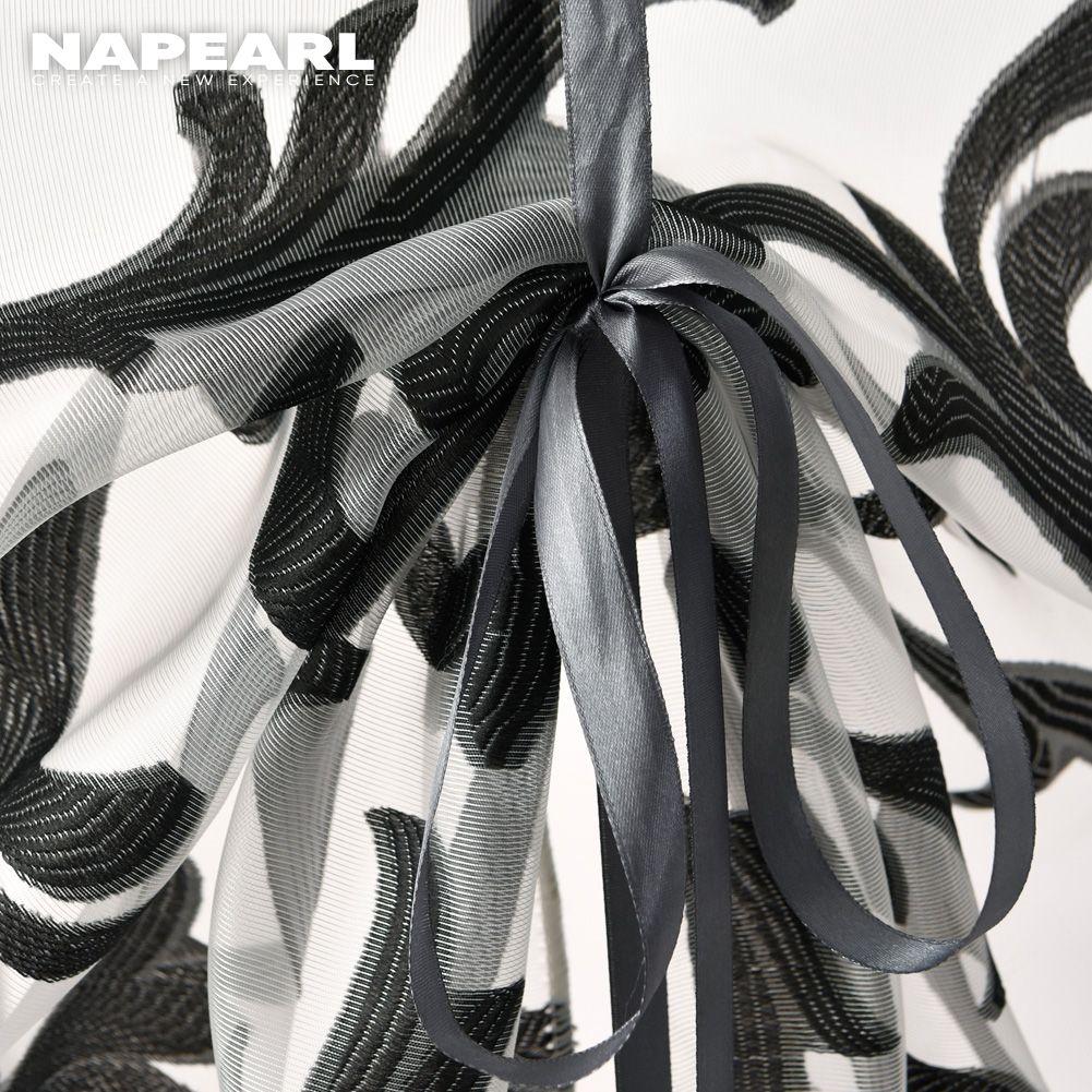 1 PC Napearl Stile europeo Moda fiore Finestra Casa Cucina Tessuto jacquard Tenda in tulle