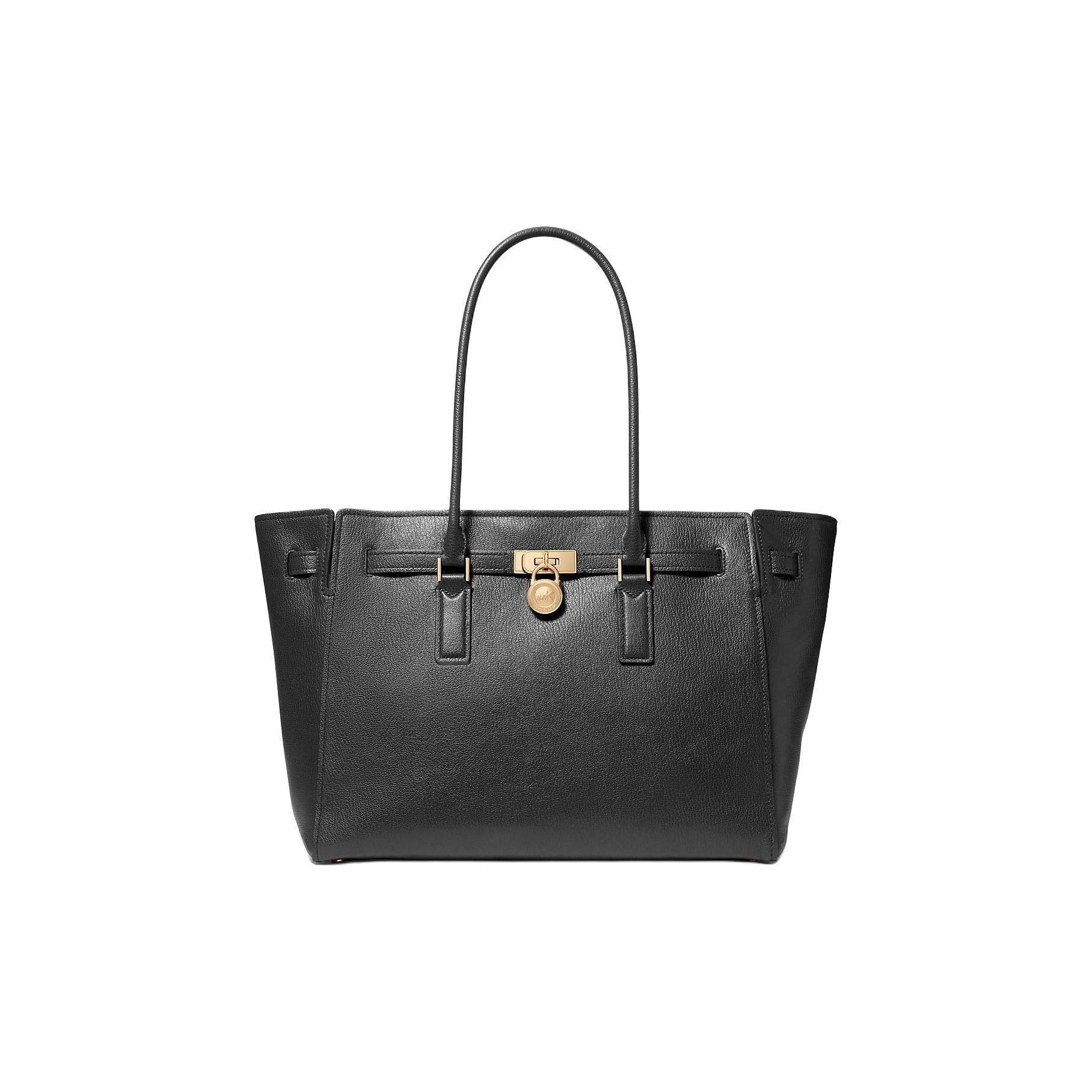 

Michael Kors Hamilton Logo Leather Tote Bag Women tote bags Black 30F5GNXT3L-BLACK Basic Set (Bag)