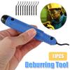 Deburring Tool Kit Hand-held Deburring Cutter Edge Burr Remove Tool with 10pcs Replacement Blades for 3D Printing Resin Art Work