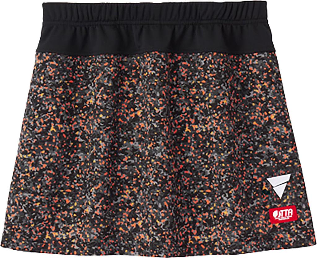 Victorus Table Tennis Game Table Tennis 522503 Skirt, J.T.T.A (Japan Association) Approved, Moisture-Wicking, Quick-Drying, V-SK507, Black, Small,