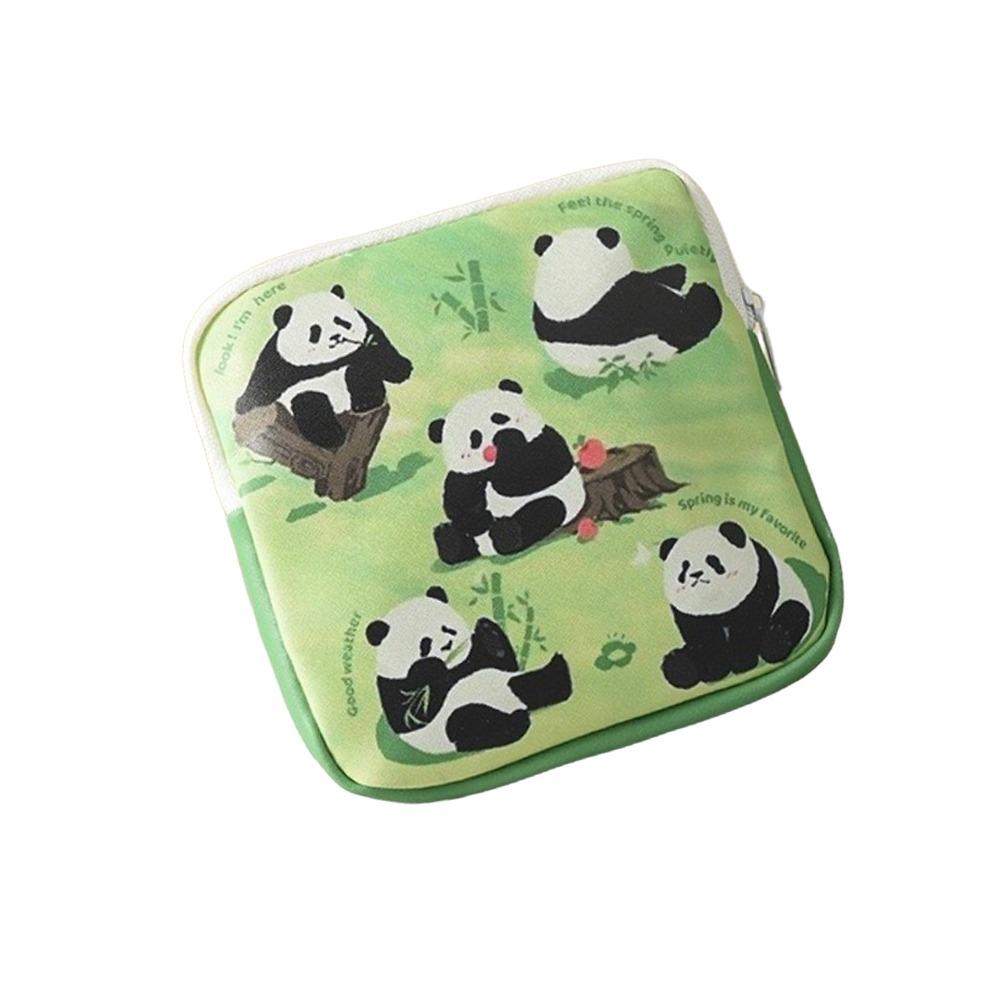 

Cartoon Cat Sanitary Pads Bag Large Capacity Waterproof Period Bag Earphones Data Cable Storage Multi Function