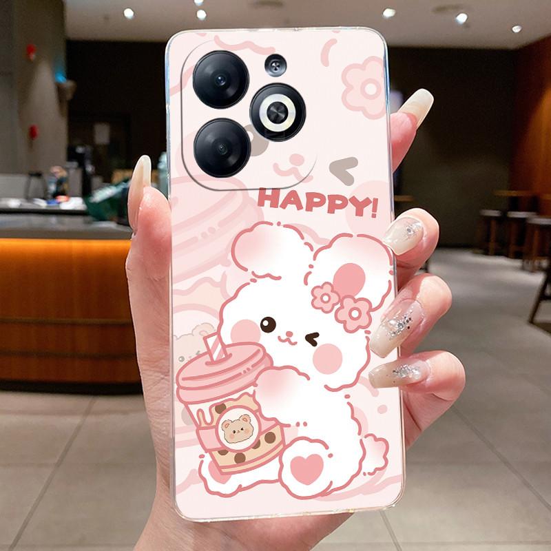 Casing For infinix Smart 8/Smart 8 Pro Luxury Dragon Cute Cool Boys Girls Soft silicone Phone Case Back Cover Transparent Shell