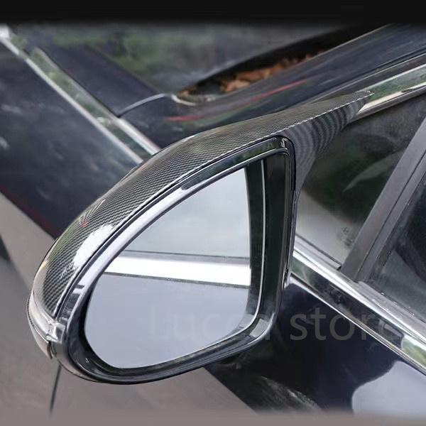 2PCS for Hyundai Sonata Dn8  +Carbon Fiber Car Rear View Mirror Cover Cap Side Mirror Cover Trim Car