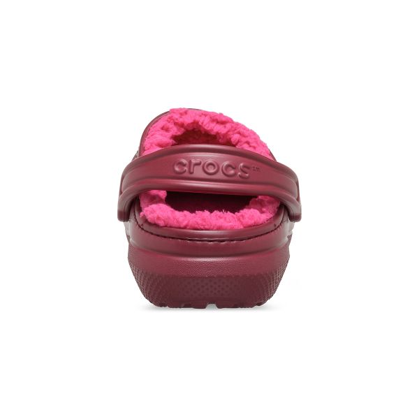 Crocs Warm Lightweight Comfortable Round Toe Slip-On Clogs Women Clogs Beetroot 203591-6XH