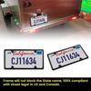 Trailer License Plate Bracket Holder Frame Kit for Boat ATV UTV RVs Trucks Utili