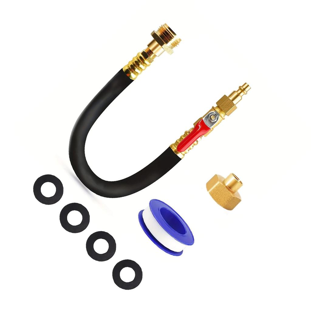 RV Winterizing Kit 16.9 Inch 300 PSI Winterize Sprinkler System with Shut Off Valve for RVs Boats Ships