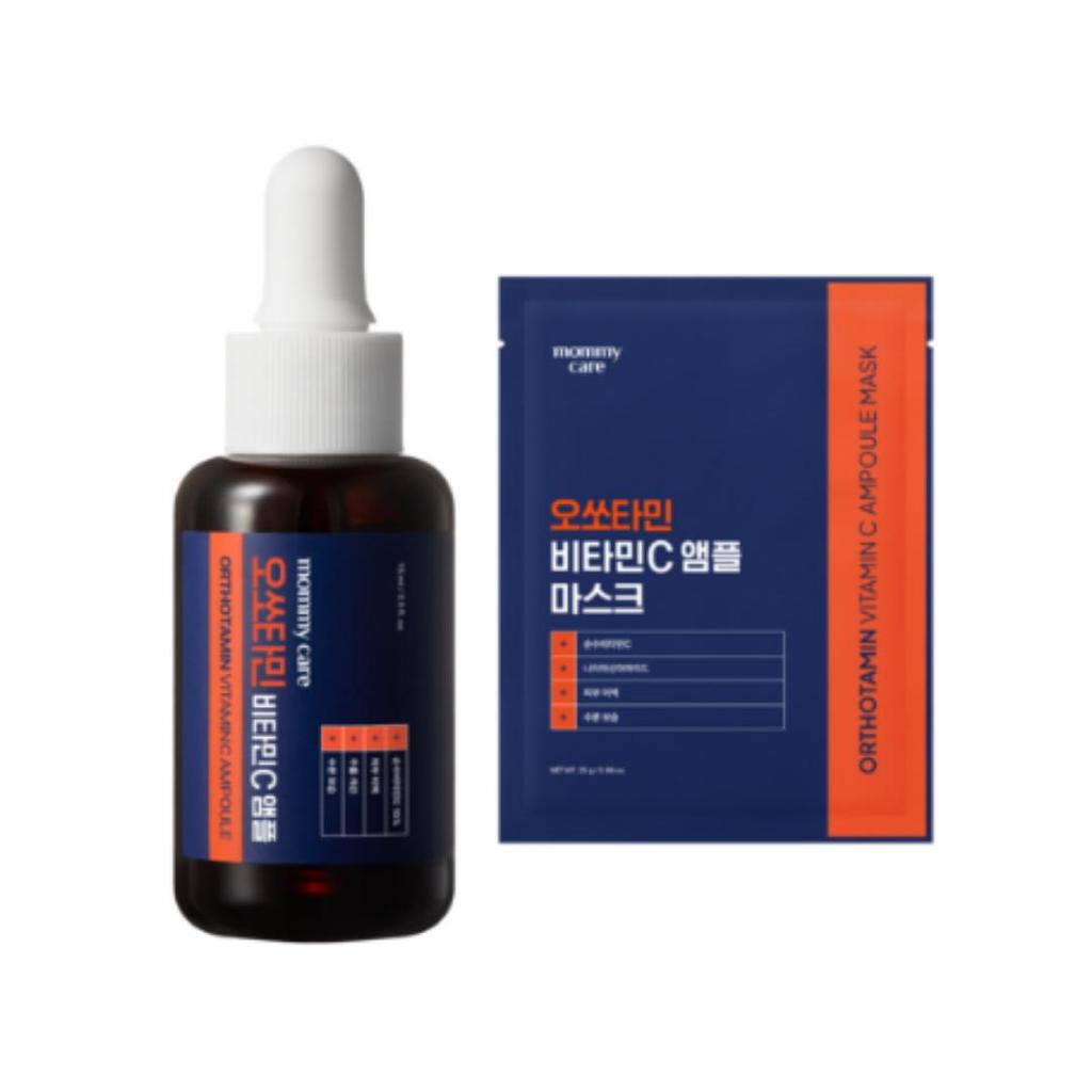 Mamicare Orthotamine Vitamin C High‑Concentration Brightening Ampoule + Orthotamine Toning Mask Pack 15 Ml Set