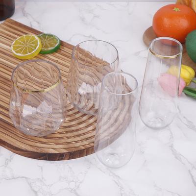 Flûtes à champagne en plastique 9/12 oz, verres sans pied en plastique, verres à toast, verres à boissons pour fête, mariage, anniversaire