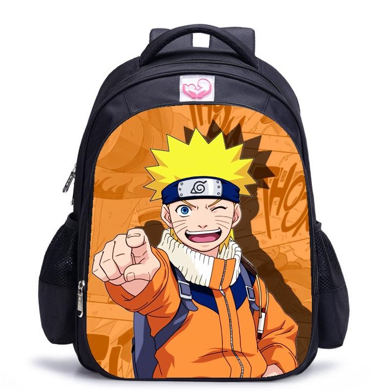 Zaino Scolastico Naruto Stampa Fiabesca, Zaino con Protezione per la Schiena per Ragazzi, Zaino Scolastico Animazione per Studenti della Scuola Elementare
