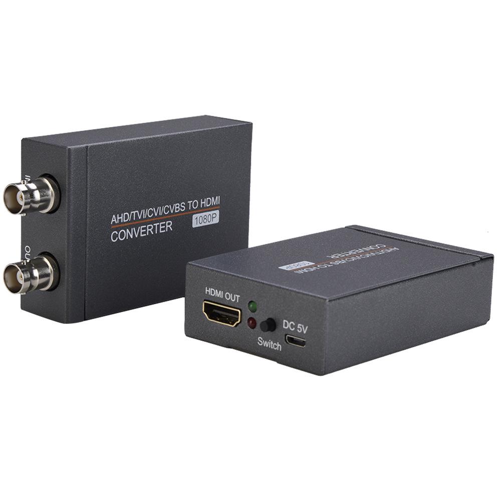 1080P HD BNC Camera Signal Converter with Loop Out: AHD/TVI/CVI/CVBS To HDMI