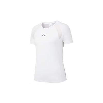 Li Ning Plain Hollow Breathable Sports Short Sleeve T-Shirt Women Tops White YTST042-1