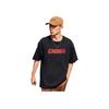 Li Ning Ss23 Letter Print Round Neck Lightweight Running Fitness Short Sleeve T-Shirt Unisex Tops Black YTST053-2