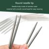 3PCS Steel Circular Knitting Needle with Wire for Blanket Crochet Knitting Needle for Weaving Knitting