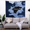 Beach Blanket Fabric Nordic Retro Background Woven Tapestry Room Bedroom Decoration Map Wallpaper