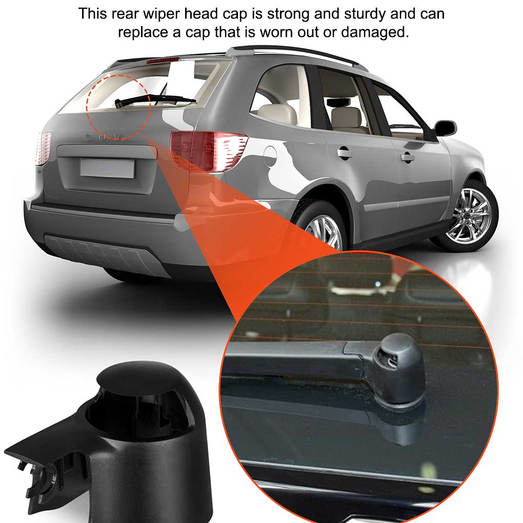 Rear Windshield Wiper Arm Caps Wipers Nut Covers Exterior Accessories Replacing Parts Replacement for Caddy/Golf/Passat/Touran