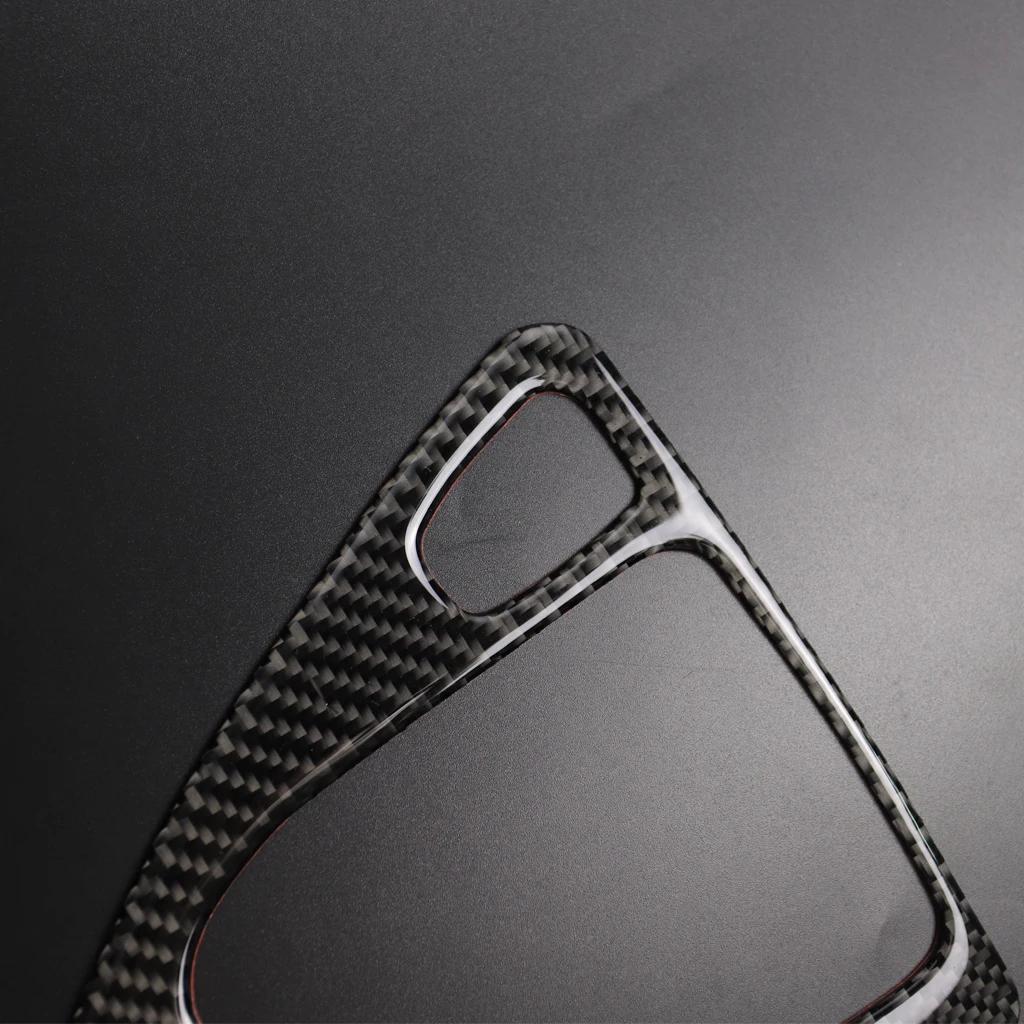Car Gear Shift Panel Knob Cover for BMW 3 Series E90 E92 E93 2005-2012 Real Carbon Fiber Auto Box Interior Stickers