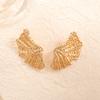 European and American Ins Style Geometric Retro Earrings, High-end Niche Stud Earrings, Exaggerated Asymmetrical Women's Earrings