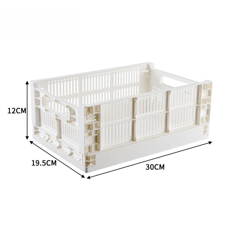 Stackable Plastic Storage Container Bins White Beige Multi-size Large Capacity Sturdy Organizer For Desktop Closet Kitchen Goods
