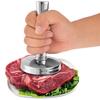 Meat Pounder Flattener Food Grade Stainless Steel Kitchen Meat Mallet Large Round Meat Mallet Tenderizer Tool Rust Proof Chicken