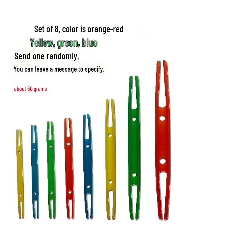 Dual-Sided Plastic Shuttle for Weaving Nets, Repairing Fishing Nets, and Multi-Purpose Line Winding Tool