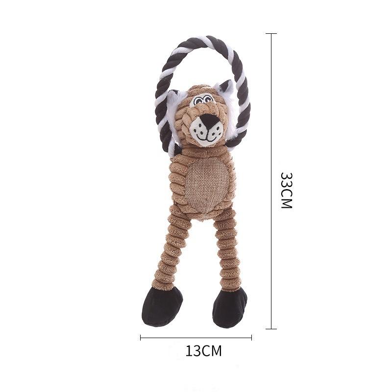 Donkey Shape Plush Dog Sounding Toy Interactive Bite Resistant Molar Training Decompress Pet Supplies for Dogs