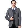 Double-sided Cashmere Suit Men's Jacket Winter New Wool Down Lining Single Suit Top Business Casual Suit