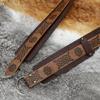 Men Wristband Brown Belt Embossed Belt for Cosplay Parties, Industrial Age