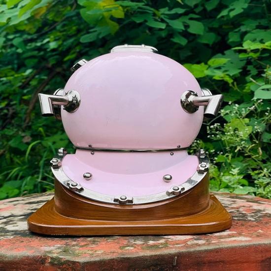 Pink Diving Helmet Coated Diving Helmet  Deep sea scuba Divers diving helmet  Maritime Deep Sea Helmet  Collectible Oceanic Helmet