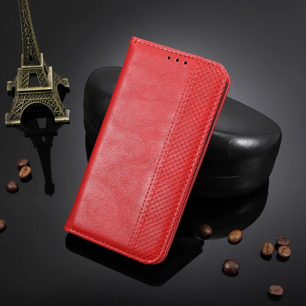 For Realme GT 7T 7 T Lær Retro Bok Flip-deksel for Realme GT7 6T NEO 7X 6SE C71 Magnetisk Lommebok Kortholder Telefonvesker Etui Skall