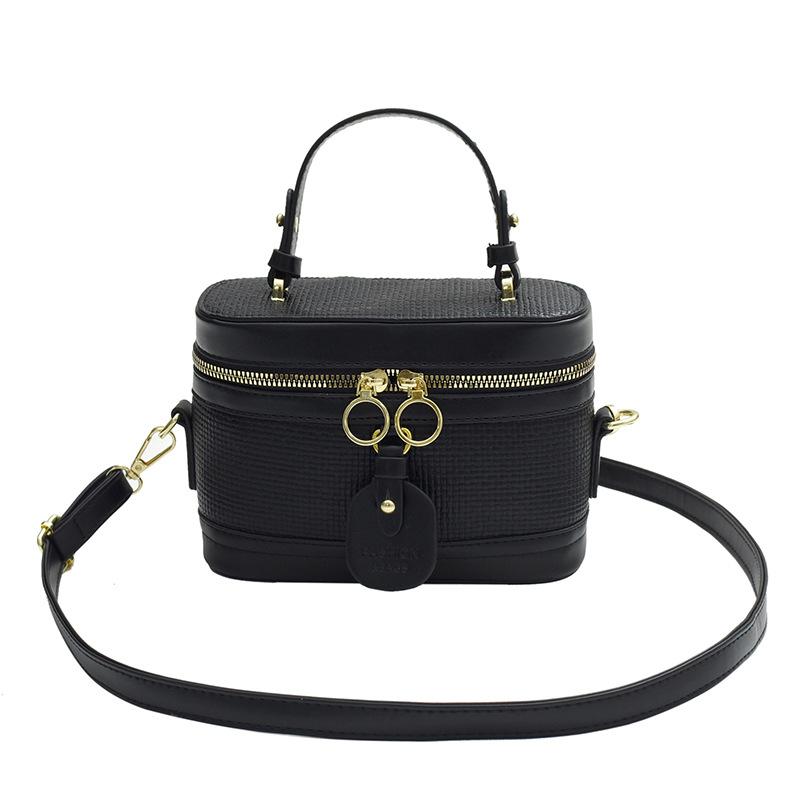 

Модная мини-сумочка 2025 Весна Новая Универсальная Сумка Через Плечо Кроссбоди Сумка-Ведро Женская чёрный