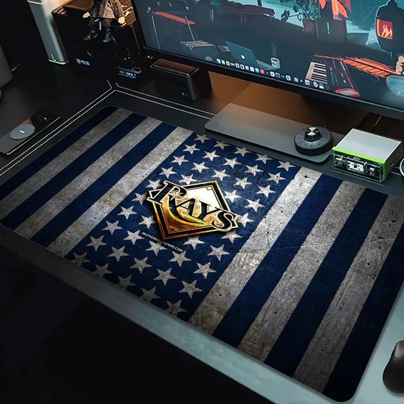 Tampa Bay Rays Color Mouse Pad Large Gaming Table Cushion Non-slip Laptop Tablet Big Mousepad XXL Mat Mini PC Playmat With Lock edge