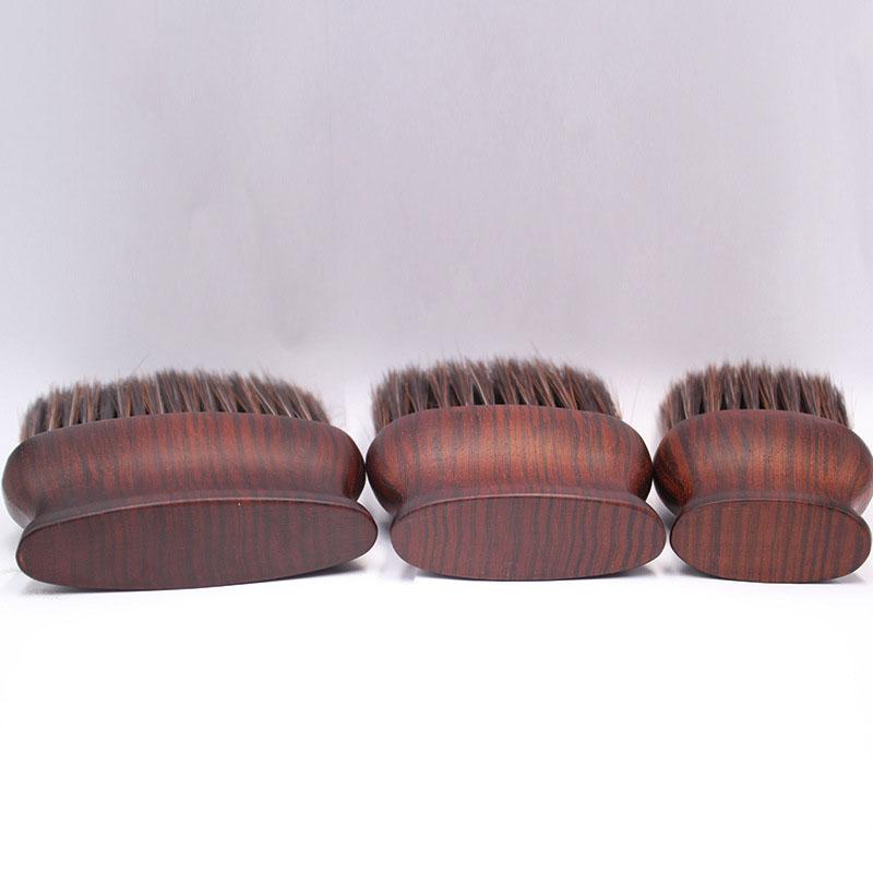 Rubber Wood Chipping Hairbrush Soft Brush Neck Brush Sharpening Fiber Hair Salon Hair Cutting Tools