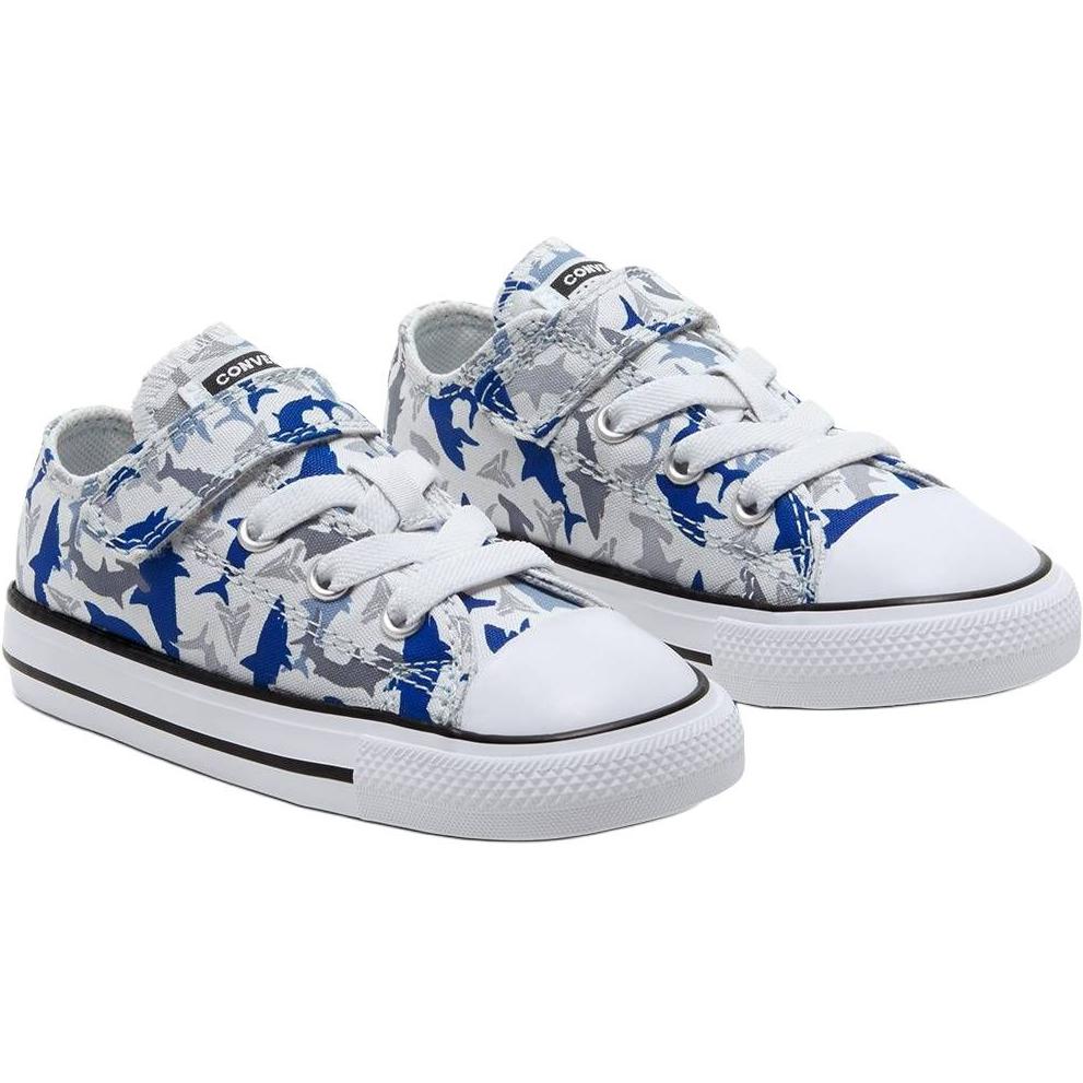 Converse Chuck Taylor All Star Comfortable Versatile Low Top Walker Shoes Baby sneaker White Blue Gray 766892C