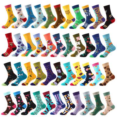 Cartoon Fruit Animal Cake Flower Mixed Colors, Pure Cotton, INS Fashion Brand, Net Red, Casual Fashion Socks for Men and Women