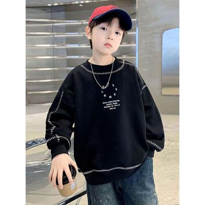 Sweatshirt met kleurverloop lange mouwen voor jongens - Herfst 2025 Streetstyle