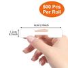 1 Roll Elegant White Self-Adhesive Jewelry Price Tags with "THANK YOU" Message - Glossy Finish, Perfect for DIY Crafts & Handmade Accessories Display