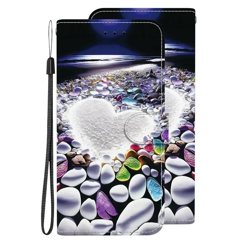Capa A25 Hoesje voor Samsung Galaxy A25 SM-A256E Cartoon Lederen Hoesje voor Samsung Galaxy A25 A 25 Etui Telefoonhoesje Portemonnee Boekhoes