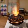 Flame Humidifier Aroma Diffuser Essential Oil Diffuser Fire Humidifier for Home Aromatherapy Fragrance Diffuser with Night Lamp