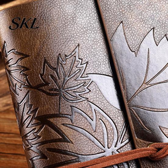 Faux Leather Journal Vintage Journal, Refillable Notebook for Travel Office Daily Writing, A5 Writing with Straps Size Lined Blank Dairy Planner, Gift